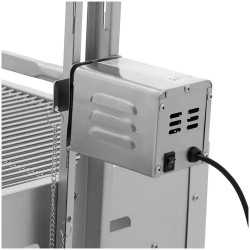 Rotisserie-grilli moottorilla, 40 kg kapasiteetti, vartaat 127 cm, ruostumaton teräs