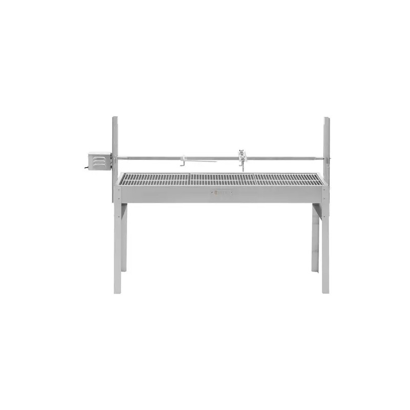 Rotisserie-grilli moottorilla, 40 kg kapasiteetti, vartaat 127 cm, ruostumaton teräs
