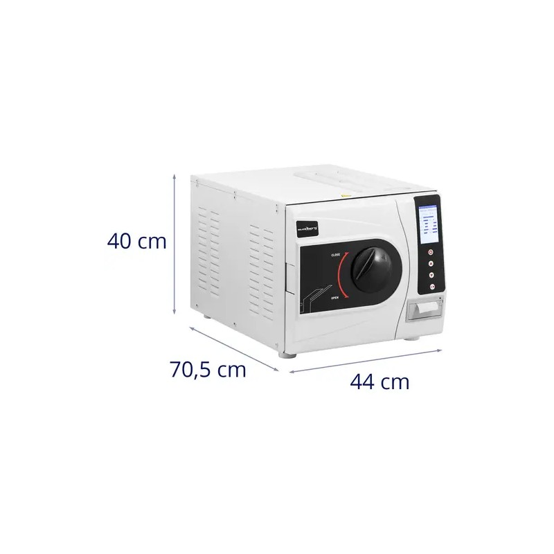Autoklaavi 23 l LCD-näytöllä ja 6 ohjelmalla