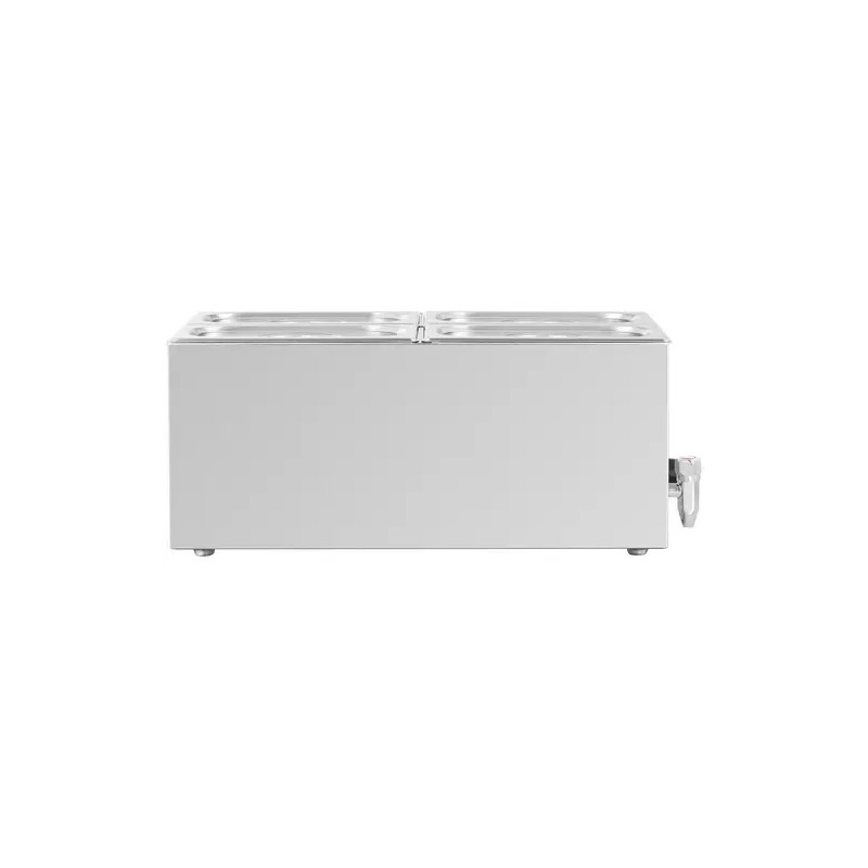 Royal Catering Bain Marie -ruokalämmitin 600 W, 4 kpl GN 1/4 -astiaa, poistoventtiili