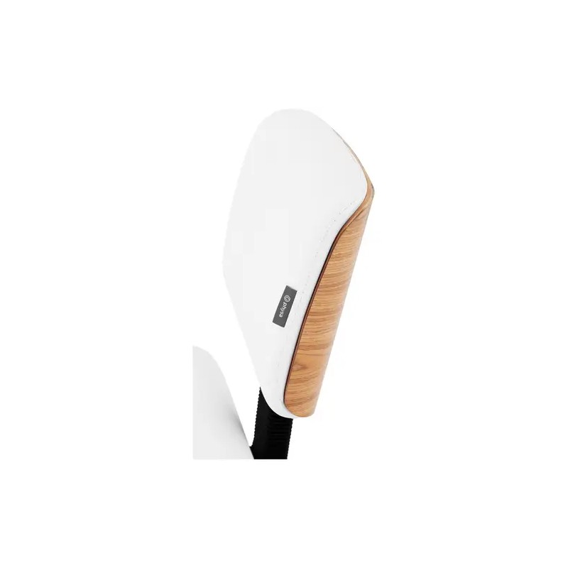 Physa Davos White työjakkara selkänojalla 53-73 cm 150 kg puuoptiikka ja valkoinen