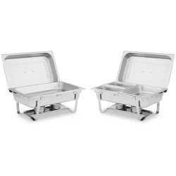Royal Catering ruokalämmitinsetti 2 kpl 2 x 8 l GN astioilla