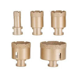 MSW Timanttiporakruunusetti kulmahiomakoneelle 20, 35, 40, 50, 68 mm ja 115 mm timanttileikkurikiekko