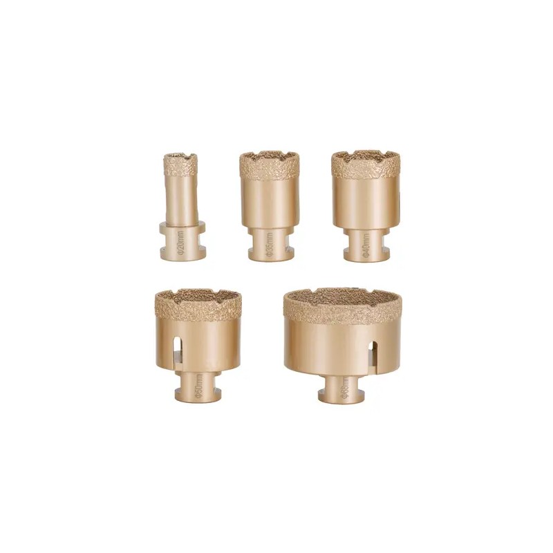 MSW Timanttiporakruunusetti kulmahiomakoneelle 20, 35, 40, 50, 68 mm ja 115 mm timanttileikkurikiekko