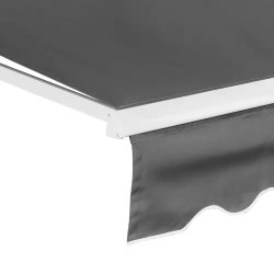 Uniprodo markiisi parvekkeelle ja terassille 200 x 250 cm antrasiitinharmaa