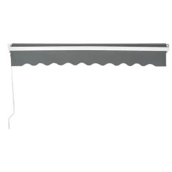 Uniprodo markiisi parvekkeelle ja terassille 200 x 250 cm antrasiitinharmaa