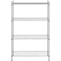 Metallihylly RCMR-1370P19 35 x 90 x 137 cm kromi