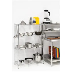 Metallihylly RCMR-1370P19 35 x 90 x 137 cm kromi