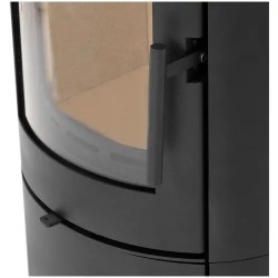 Puulämmitteinen kamiina 7,2 kW, musta, BImSchV Stufe 2, 48–115 m³