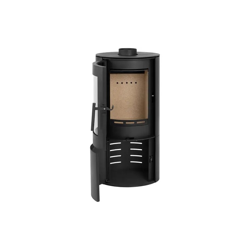 Puulämmitteinen kamiina 7,2 kW, musta, BImSchV Stufe 2, 48–115 m³
