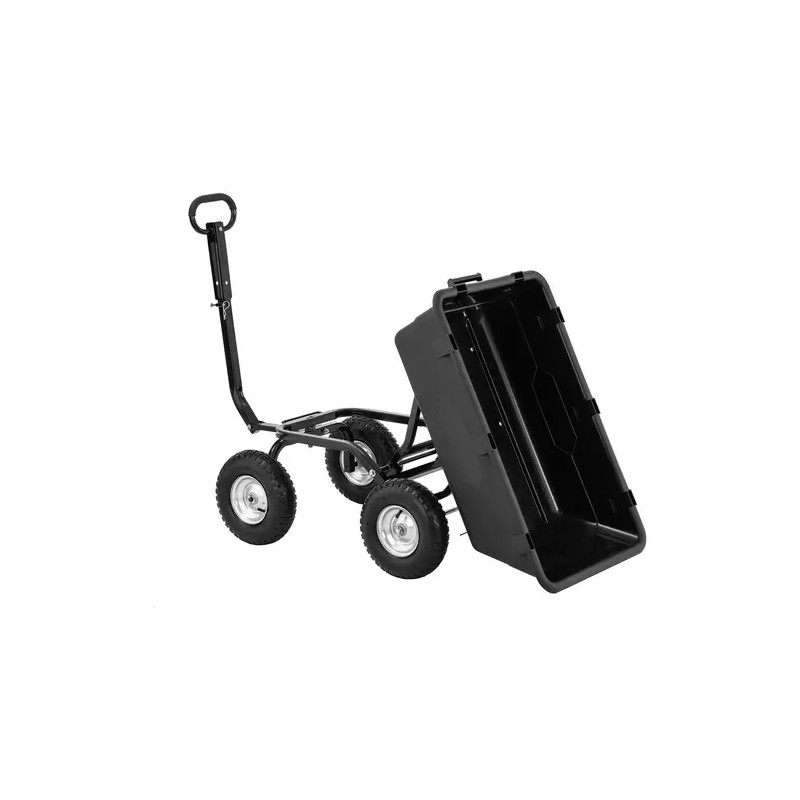 hillvert HT-Q.BASS-550 puutarhakärry 150 l 550 kg kippitoiminnolla
