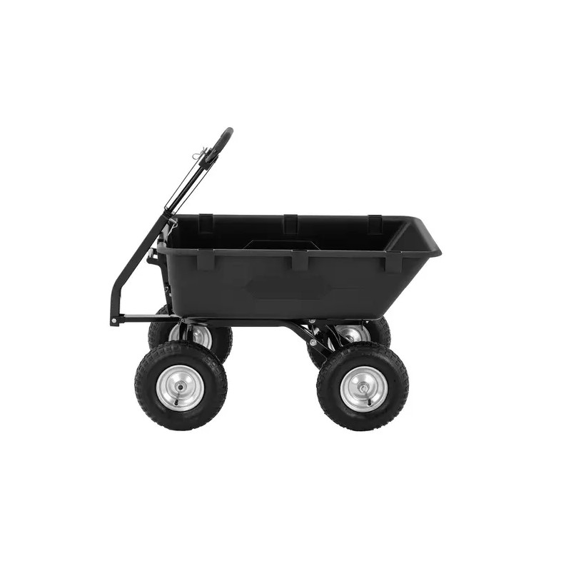 hillvert HT-Q.BASS-550 puutarhakärry 150 l 550 kg kippitoiminnolla