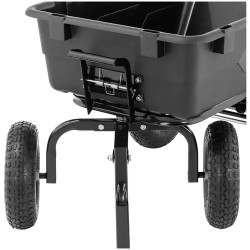 hillvert HT-Q.BASS-550 puutarhakärry 150 l 550 kg kippitoiminnolla