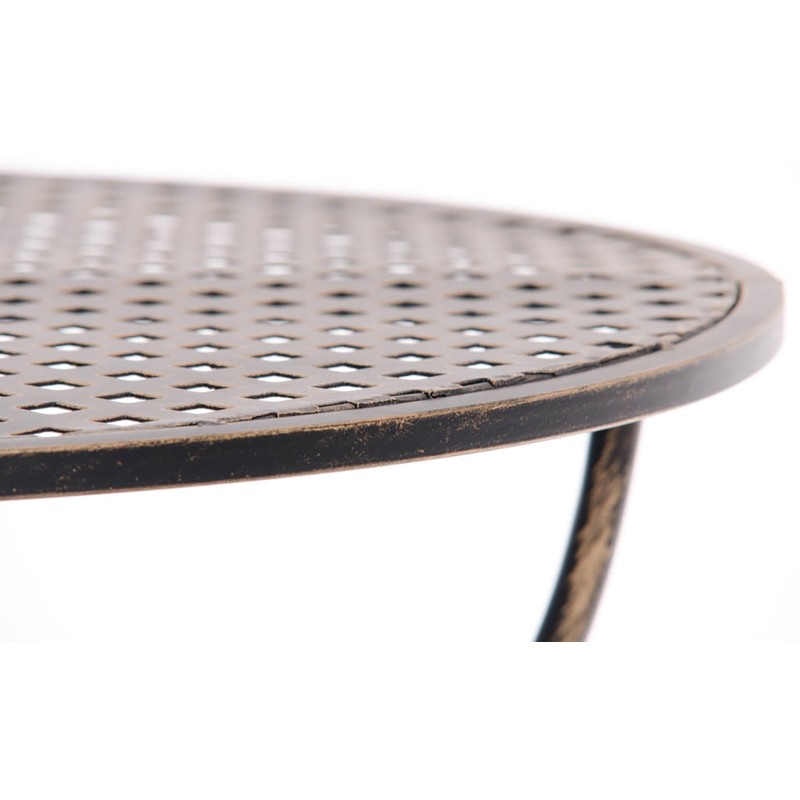 Amanda pyöreä puutarhapöytä antiikkipatina rautainen 70 cm