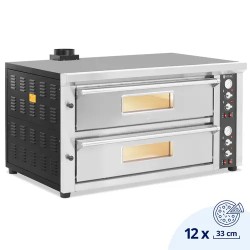 Royal Catering sähköinen pizzauuni 2 kammiota 13 200 W 400 V 6 6 x 33 cm