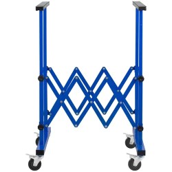 MSW-saksiteline pyörillä ja jarruilla, säädettävä leveys 27-130 cm ja korkeus 79-127 cm