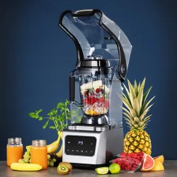 Royal Catering tehosekoitin 1680 W 2,5 l melusuojalla ja digitaalisella näytöllä