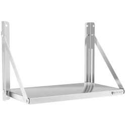 Royal Catering RC BFWH6030 taittuva seinähylly ruostumaton teräs 60 x 30 cm