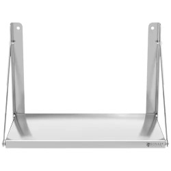 Royal Catering RC-BFWH6030 taittuva seinähylly ruostumaton teräs 60 x 30 cm