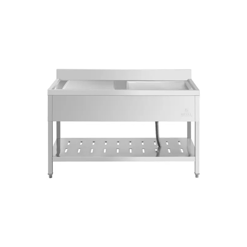 Royal Catering RCSSS-140X70-S tiskipöytä ruostumaton teräs 140 x 70 cm