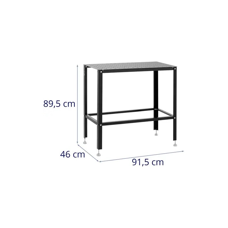 Hitsauspöytä 91,5 x 46 cm, 100 kg, hiiliteräs