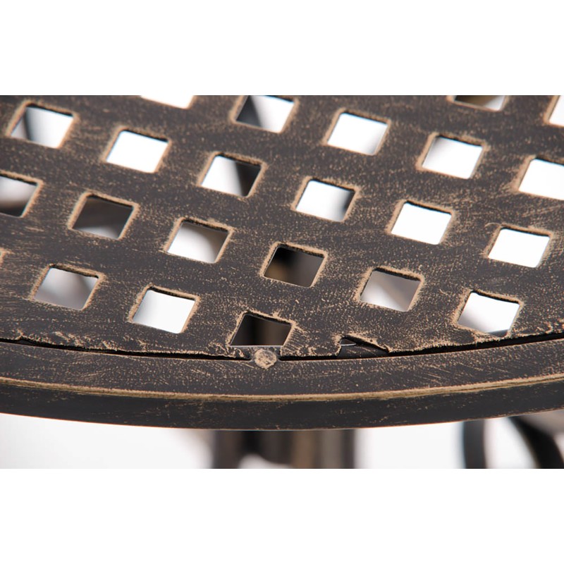 Amanda pyöreä puutarhapöytä antiikkipatina rautainen 70 cm