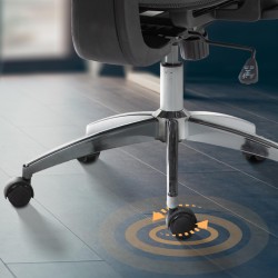 Ergonominen toimistotuoli säädettävällä niskatuella ja verkkoselkänojalla