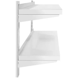 Royal Catering RCWR-1000.4 seinähylly 2 hyllyä 100 x 40 cm ruostumaton teräs