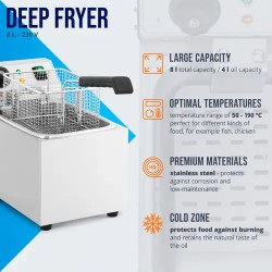 Royal Catering sähköfriteeraaja 8 l 3200 W