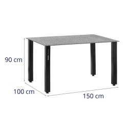 Hitsauspöytä 150 x 100 cm, 1000 kg kantavuus, teräs