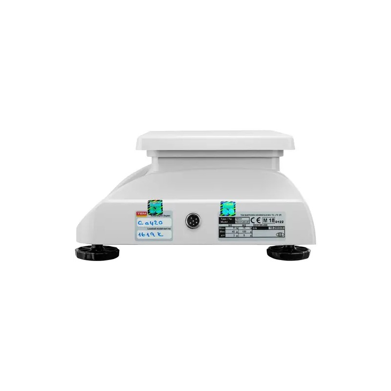 Pöytävaaka TEKO+LED15T-PLS-B1 verifioitu 15 kg LED-näyttö