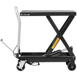 Hydraulinen nostopöytävaunu 500 kg, korkeus 28–86 cm