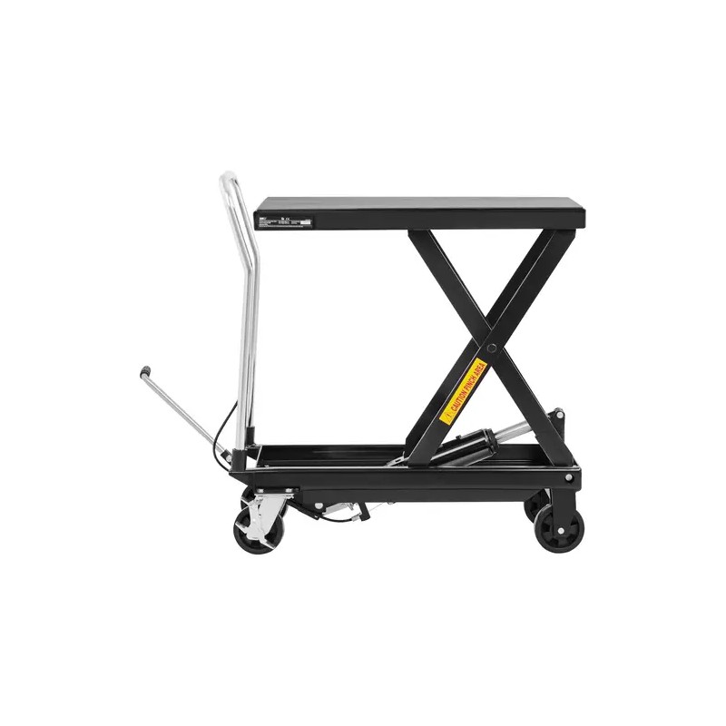 Hydraulinen nostopöytävaunu 500 kg, korkeus 28–86 cm