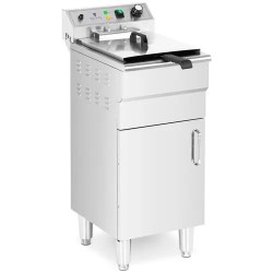 Royal Catering RCPKF 13DSH sähkökäyttöinen friteerausallas 16 l 5000 W 400 V alakaapilla