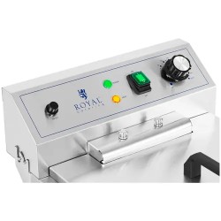 Royal Catering RCPKF 13DSH sähkökäyttöinen friteerausallas 16 l 5000 W 400 V alakaapilla