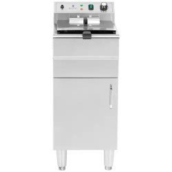 Royal Catering RCPKF 13DSH sähkökäyttöinen friteerausallas 16 l 5000 W 400 V alakaapilla