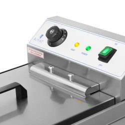 Royal Catering Elektro-friteeraaja 16 l 6000 W 400 V poistoventtiilillä