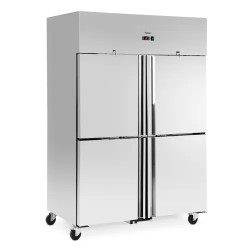 Royal Catering Gastro jääkaappi 1160 l ruostumaton teräs 4 ovea