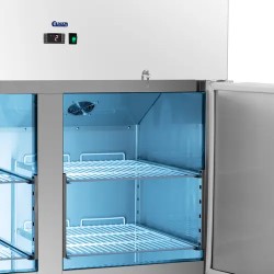 Royal Catering Gastro-jääkaappi 1160 l ruostumaton teräs 4 ovea