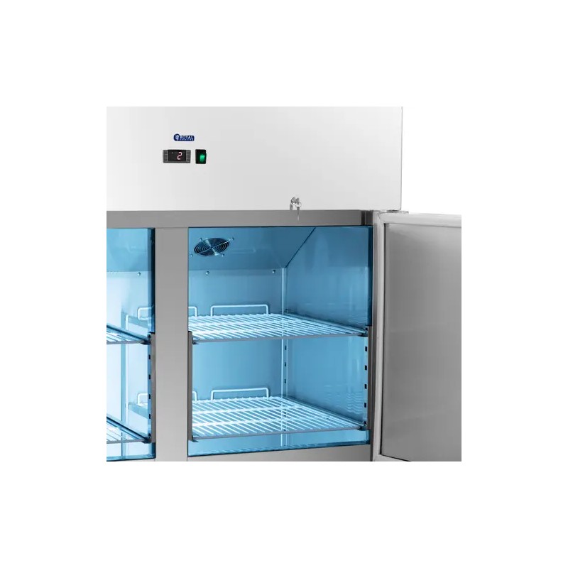 Royal Catering Gastro-jääkaappi 1160 l ruostumaton teräs 4 ovea