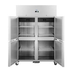 Royal Catering Gastro-jääkaappi 1160 l ruostumaton teräs 4 ovea