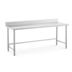 Royal Catering ECO ruostumaton terästyöpöytä 200 x 70 cm 300 kg