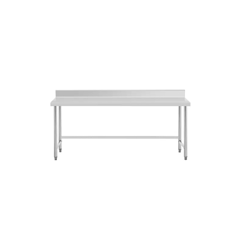 Royal Catering ECO ruostumaton terästyöpöytä 200 x 70 cm 300 kg