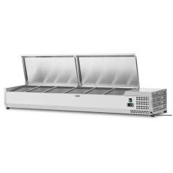 Royal Catering RCKV 180 39 S8 kylmävitriini 180 x 39 cm 8 GN 1 3 astiaa