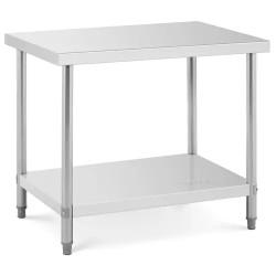 Royal Catering ruostumaton työpöytä 100 x 70 cm 250 kg