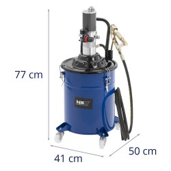 Pneumaattinen rasvapumppu 20 l, 300-400 bar, 4 m letku, pyörillä