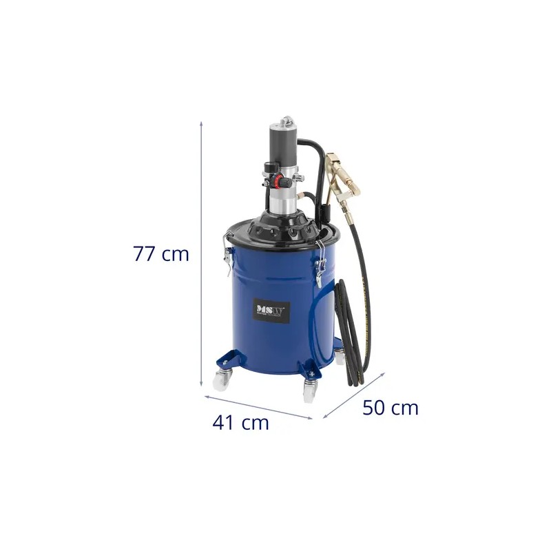 Pneumaattinen rasvapumppu 20 l, 300-400 bar, 4 m letku, pyörillä