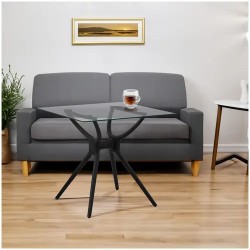 Fromm & Starck neliönmuotoinen lasipöytä 80 x 80 cm
