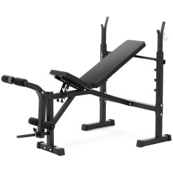 Gymrex monitoiminen hantelipenkki 100 kg kuormitus säädettävä