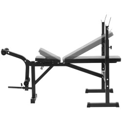 Gymrex monitoiminen hantelipenkki 100 kg kuormitus säädettävä